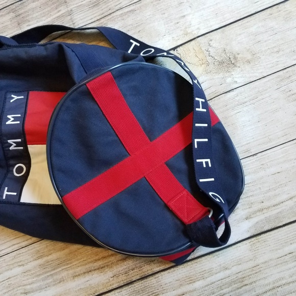 Tommy Hilfiger Canvas Duffel Bag Vintage 90s - Picture 4 of 8